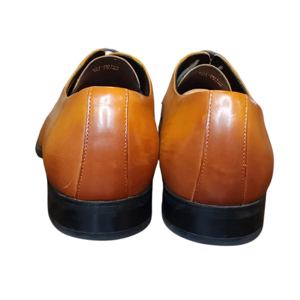Gifennse Handmade Cow Hide Oxfords Men's Size 12